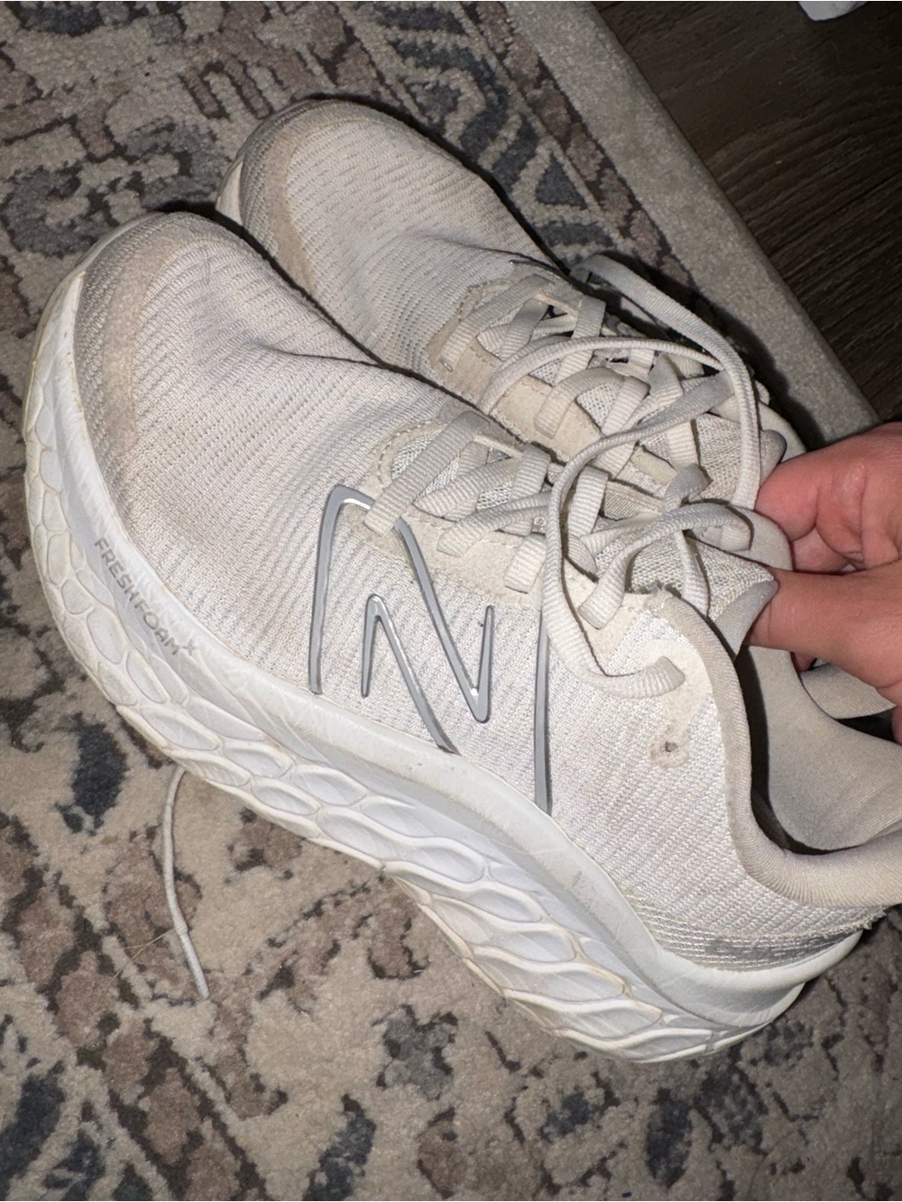 New Balance Women's White Fresh Foam kaiha Running Shoes